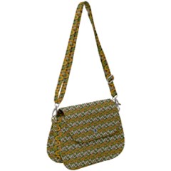 Pattern Saddle Handbag by Sparkle