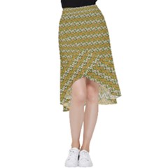 Pattern Frill Hi Low Chiffon Skirt by Sparkle