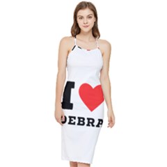 I Love Debra Bodycon Cross Back Summer Dress by ilovewhateva