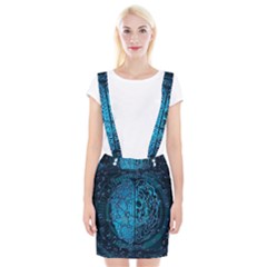 Artificial Intelligence Network Blue Art Braces Suspender Skirt by Semog4