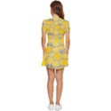 Lemon Background Lemon Wallpaper V-Neck High Waist Chiffon Mini Dress View4