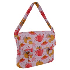 Pumpkin Tea Cup Pie Dessert Buckle Messenger Bag by Semog4