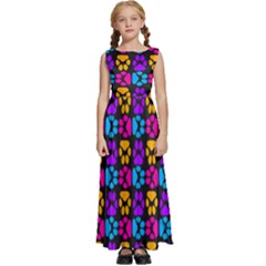 Pattern 221 Kids  Satin Sleeveless Maxi Dress by GardenOfOphir