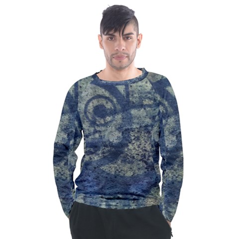 Elemental Beauty Abstract Print Men s Long Sleeve Raglan Tee by dflcprintsclothing