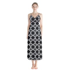 Pattern 300 Button Up Chiffon Maxi Dress by GardenOfOphir