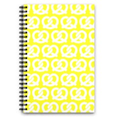Yellow Pretzel Illustrations Pattern 5 5  X 8 5  Notebook by GardenOfOphir