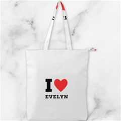 I Love Evelyn Double Zip Up Tote Bag by ilovewhateva