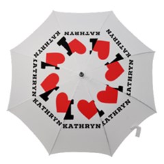I Love Kathryn Hook Handle Umbrellas (small) by ilovewhateva