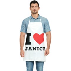 I Love Janice Kitchen Apron by ilovewhateva