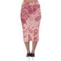 Tribal Background Pattern Texture Design Velvet Midi Pencil Skirt View2