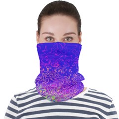 Psychedelic Retrovintage Colorful Face Seamless Bandana (adult) by Semog4