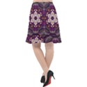 Rosette Kaleidoscope Mosaic Abstract Background Art Fishtail Chiffon Skirt View2