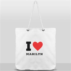 I Love Marilyn Full Print Rope Handle Tote (large) by ilovewhateva