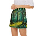 Ai Generated Trees Forest Mystical Forest Nature Art Mini Front Wrap Skirt View2