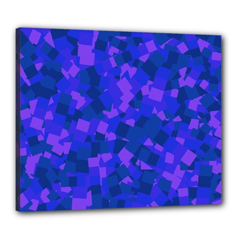 Cold Colorful Geometric Abstract Pattern Canvas 24  X 20  (stretched) by dflcprintsclothing
