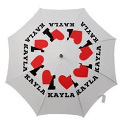 I Love Kayla Hook Handle Umbrellas (medium) by ilovewhateva