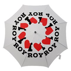 I Love Roy Hook Handle Umbrellas (small) by ilovewhateva