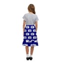 Modern Chic Vector Camera Illustration Pattern Kids  Ruffle Flared Wrap Midi Skirt View4