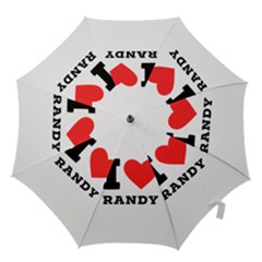 I Love Randy Hook Handle Umbrellas (medium) by ilovewhateva