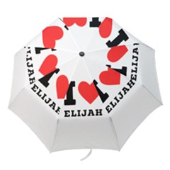 I Love Elijah Folding Umbrellas by ilovewhateva