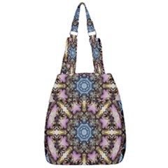 Abstract Kaleidoscope Digital Center Zip Backpack by Jancukart