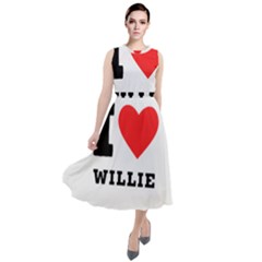 I Love Willie Round Neck Boho Dress by ilovewhateva