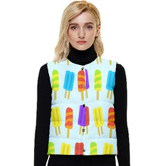 Background-29 Women s Short Button Up Puffer Vest by nateshop