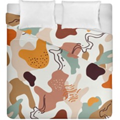 Shapes Pattern Duvet Cover Double Side (king Size) by BlackRoseStore