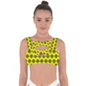 Abstract Knot Geometric Tile Pattern Bandaged Up Bikini Top View1