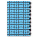 Blue Gray Leaf Pattern 5.5  x 8.5  Notebook View2