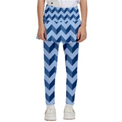 Modern Retro Chevron Patchwork Pattern Kids  Skirted Pants by GardenOfOphir