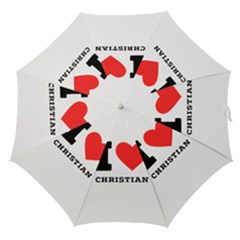 I Love Christian Straight Umbrellas by ilovewhateva