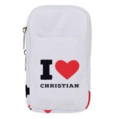 I Love Christian Waist Pouch (small) by ilovewhateva