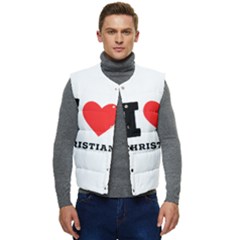 I Love Christian Men s Short Button Up Puffer Vest	 by ilovewhateva