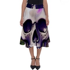 Cute Skulls And Bones Perfect Length Midi Skirt by GardenOfOphir