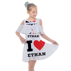 I Love Ethan Kids  Shoulder Cutout Chiffon Dress by ilovewhateva