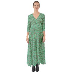 Leaves-015 Button Up Boho Maxi Dress by nateshop