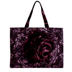 Rose Mandala Zipper Mini Tote Bag by MRNStudios