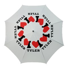I Love Tyler Golf Umbrellas by ilovewhateva