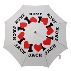 I Love Jack Hook Handle Umbrellas (small) by ilovewhateva