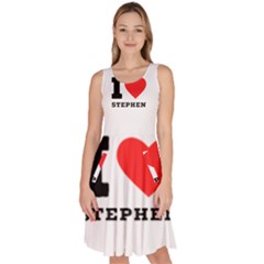 I Love Stephen Knee Length Skater Dress With Pockets by ilovewhateva