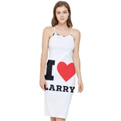 I Love Larry Bodycon Cross Back Summer Dress by ilovewhateva