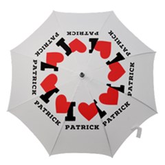 I Love Patrick  Hook Handle Umbrellas (small) by ilovewhateva