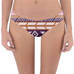 Print Pattern Design Vintage Reversible Hipster Bikini Bottoms by Ravend