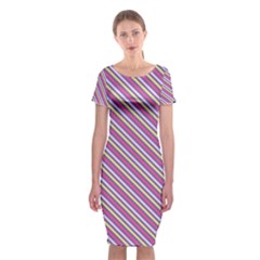 Background-102 Classic Short Sleeve Midi Dress by nateshop
