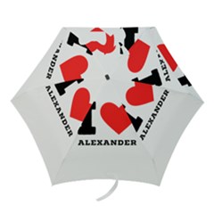 I Love Alexander Mini Folding Umbrellas by ilovewhateva