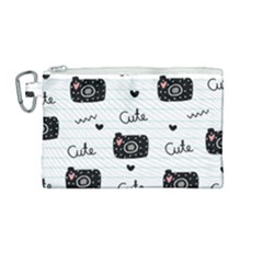 Cute-cutes Canvas Cosmetic Bag (medium) by nateshop