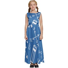 Education Kids  Satin Sleeveless Maxi Dress by nateshop