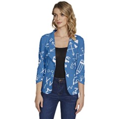 Education Women s One-button 3/4 Sleeve Short Jacket by nateshop