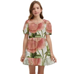 Flowers-102 Kids  Short Sleeve Dolly Dress